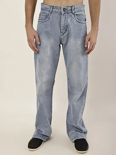 Light Blue Vintage Wash Straight Fit