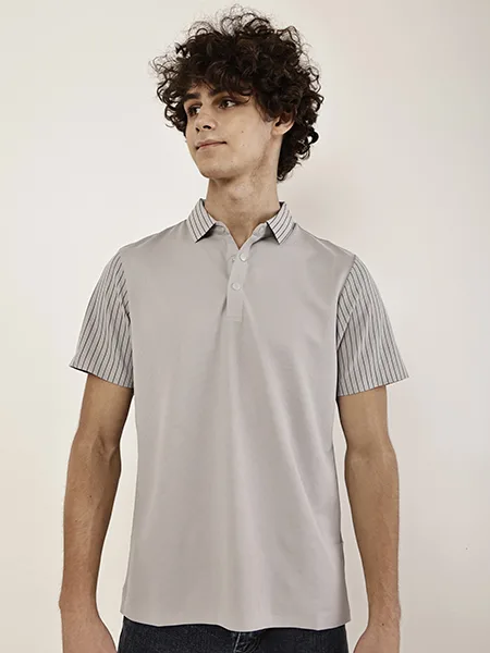 Signature Pinstripe Polo T-Shirt