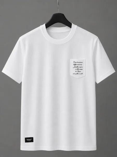 Minimalist Pocket Detail Oversized T-Shirt