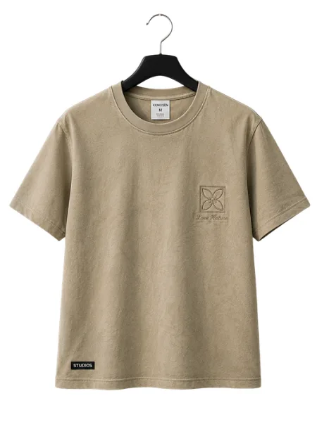 Vintage Wash Embroidered Oversized T-Shirt