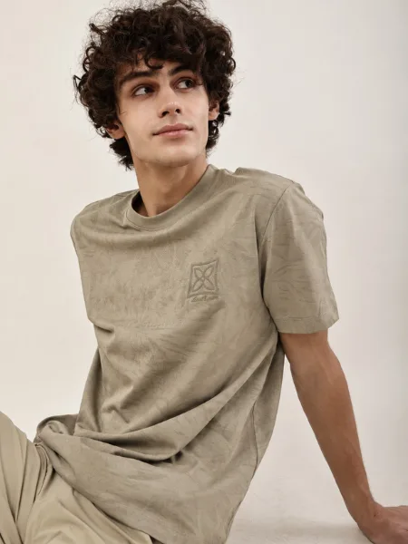 Vintage Wash Embroidered Oversized T-Shirt