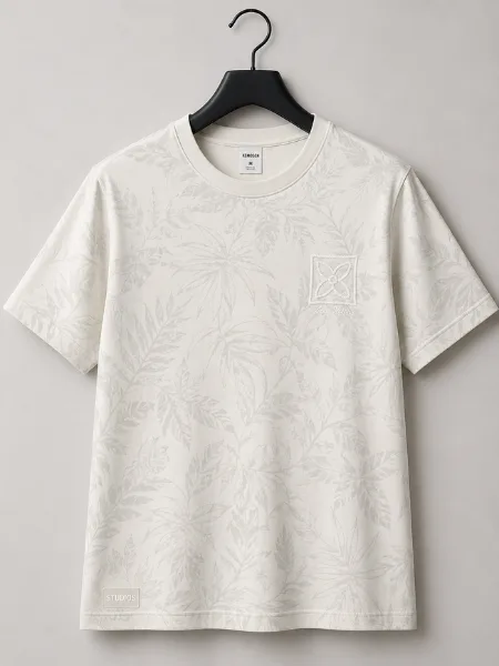 Washed Embroidered Graphic T-Shirt