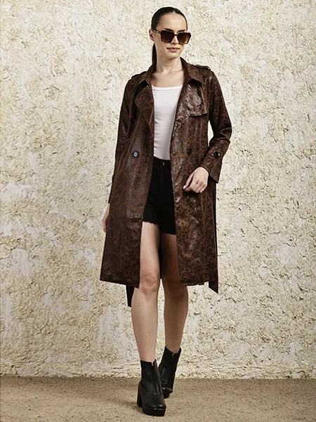 Rich Brown Belted OverCoat