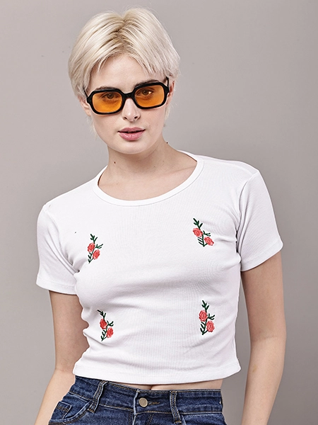 Rose Bloom Crop Top
