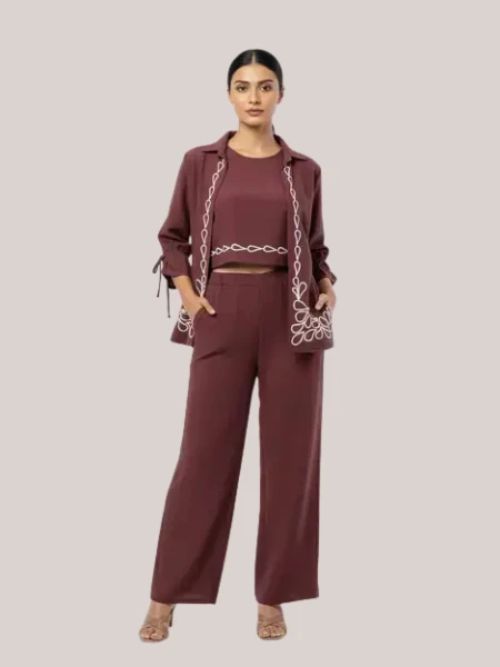 Embroidered Co‑Ord Set