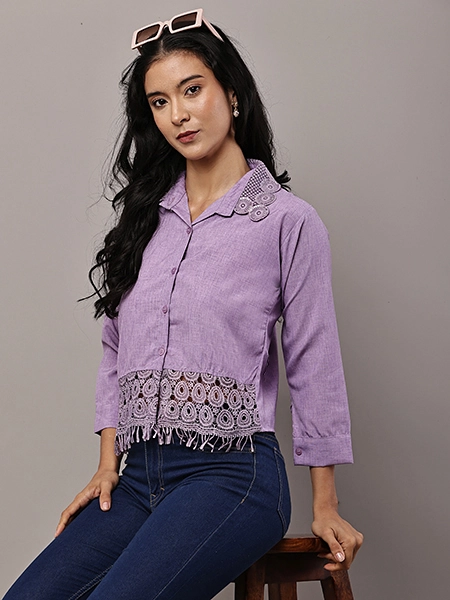Lace Panel Blouse