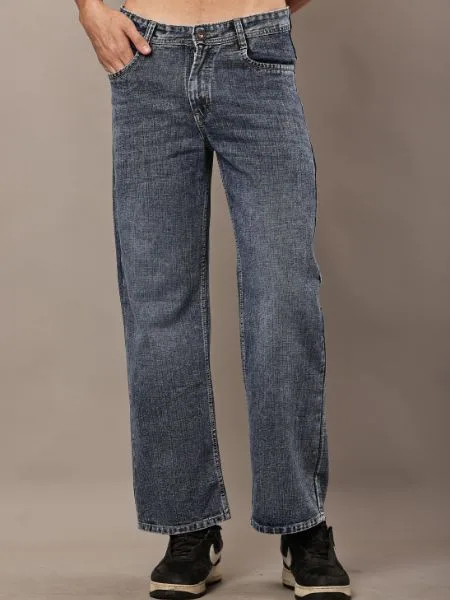 Classic Wide Leg Denim Jeans