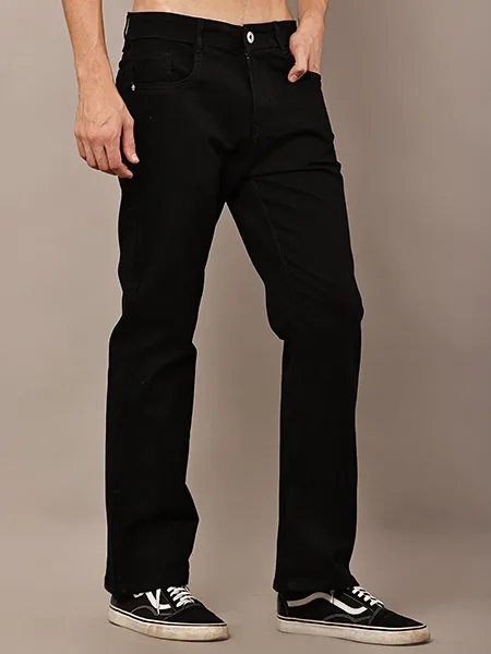 Jet Black Bootcut Fit Jeans