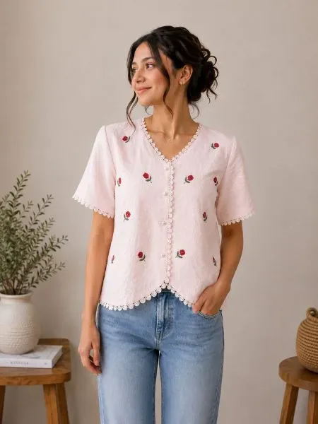 Flora Charm Top