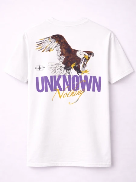 White Hip Hop style T-shirt UNKNOWN